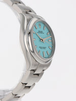 41180: Rolex Ladies Oyster Perpetual 31, Ref. 277200, Turquoise Dial, 2022 Full Set