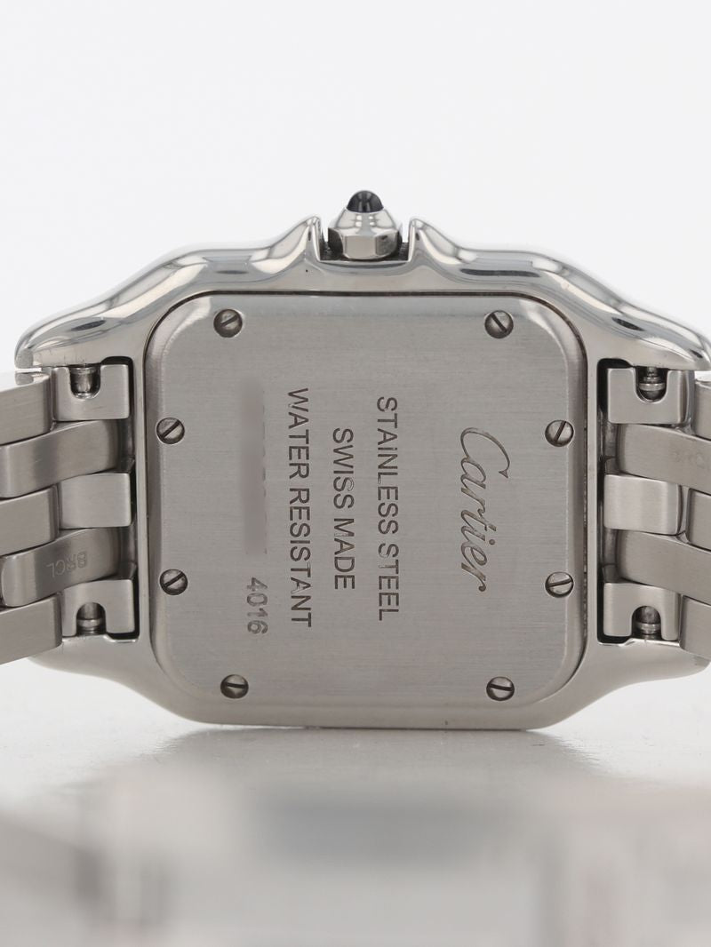 J41080: Cartier Stainless Steel Medium Panther, WSPN0007, Box and Card