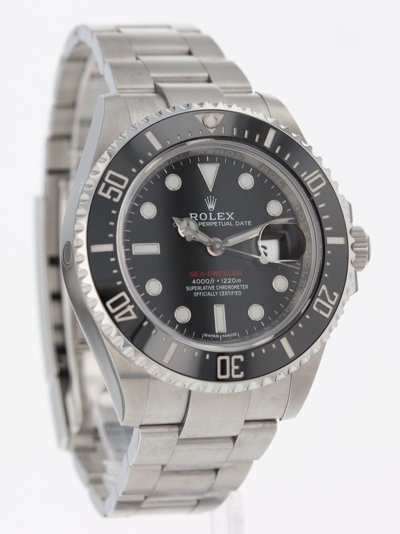 (RESERVED) 41065: Rolex Red Anniversary Sea-Dweller, 126600, 2017 Full Set
