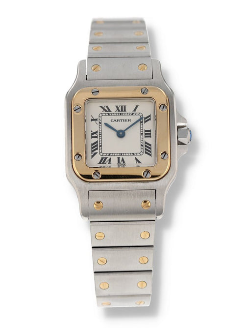40908: Cartier Ladies Small Santos Galbee, Quartz, Ref. W20012C4, Cartier Papers