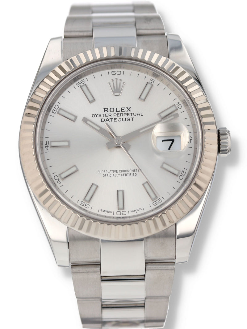 41018: Rolex Datejust 41, Ref. 126334, Full Set 2019