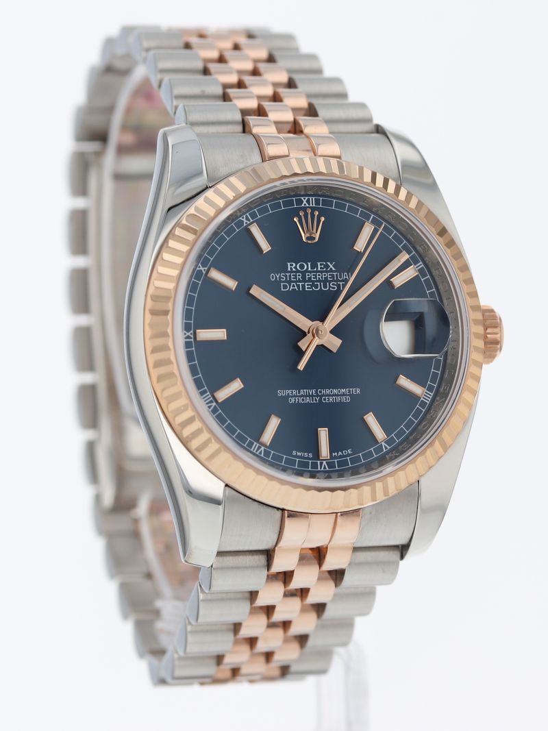 41225: Rolex Datejust 36, Ref. 116231, Rolex Box and 2011 Card, 2025 Service Card