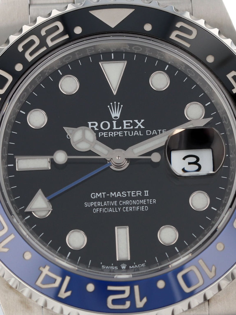 40869: Rolex GMT-Master II "Batgirl", Ref. 126710BLNR, Box and 2024 Card