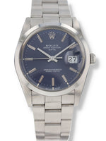 41023: Rolex Date 34mm, Ref. 15000, Box and Papers 1988