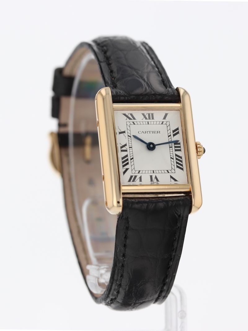41128: Cartier 18k Small Tank Louis, Quartz, Ref. 86601