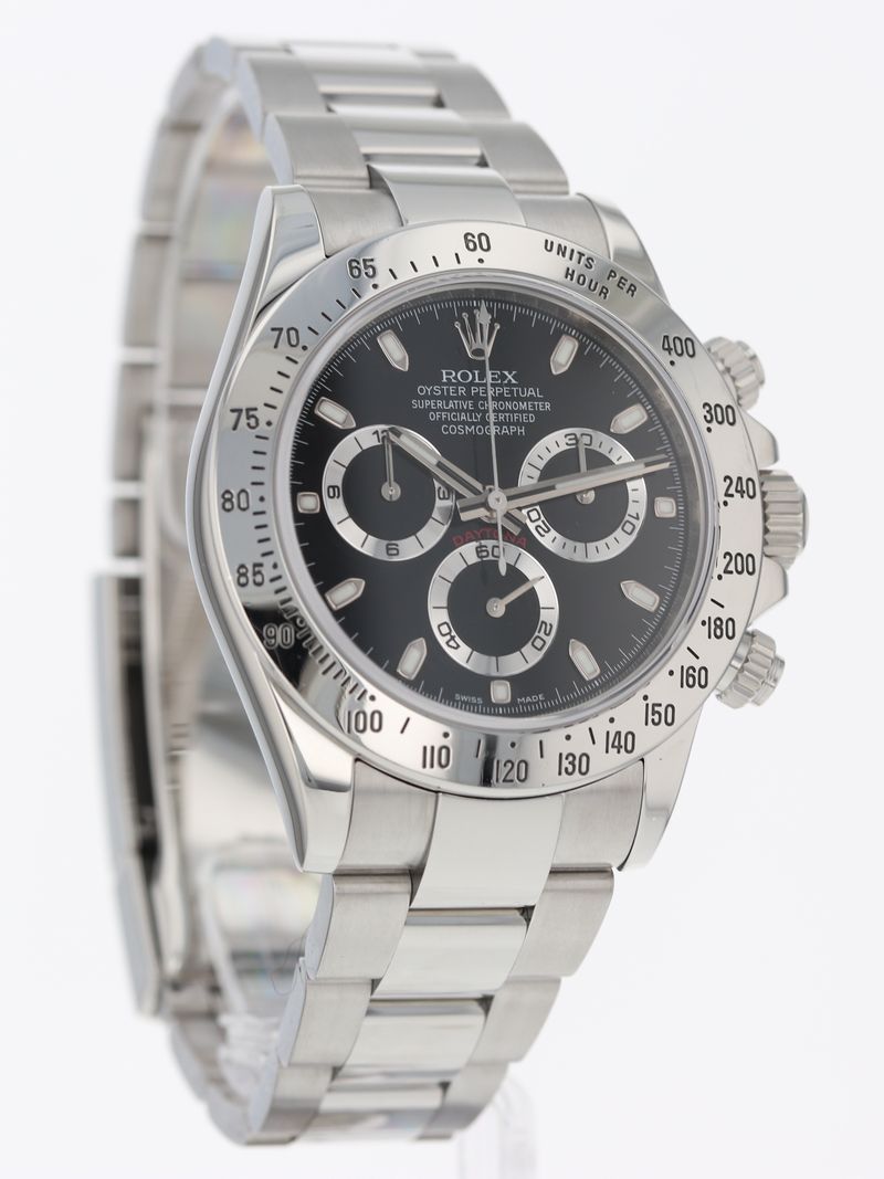 41136: Rolex Daytona, Ref. 116520, Circa 2010. Rolex Box and 2021 Service Card