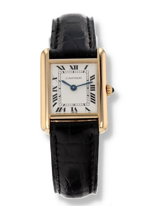 41128: Cartier 18k Small Tank Louis, Quartz, Ref. 86601