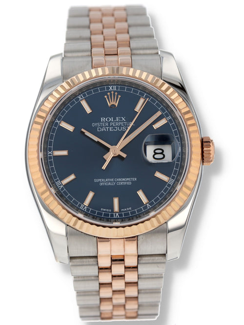 41225: Rolex Datejust 36, Ref. 116231, Rolex Box and 2011 Card, 2025 Service Card