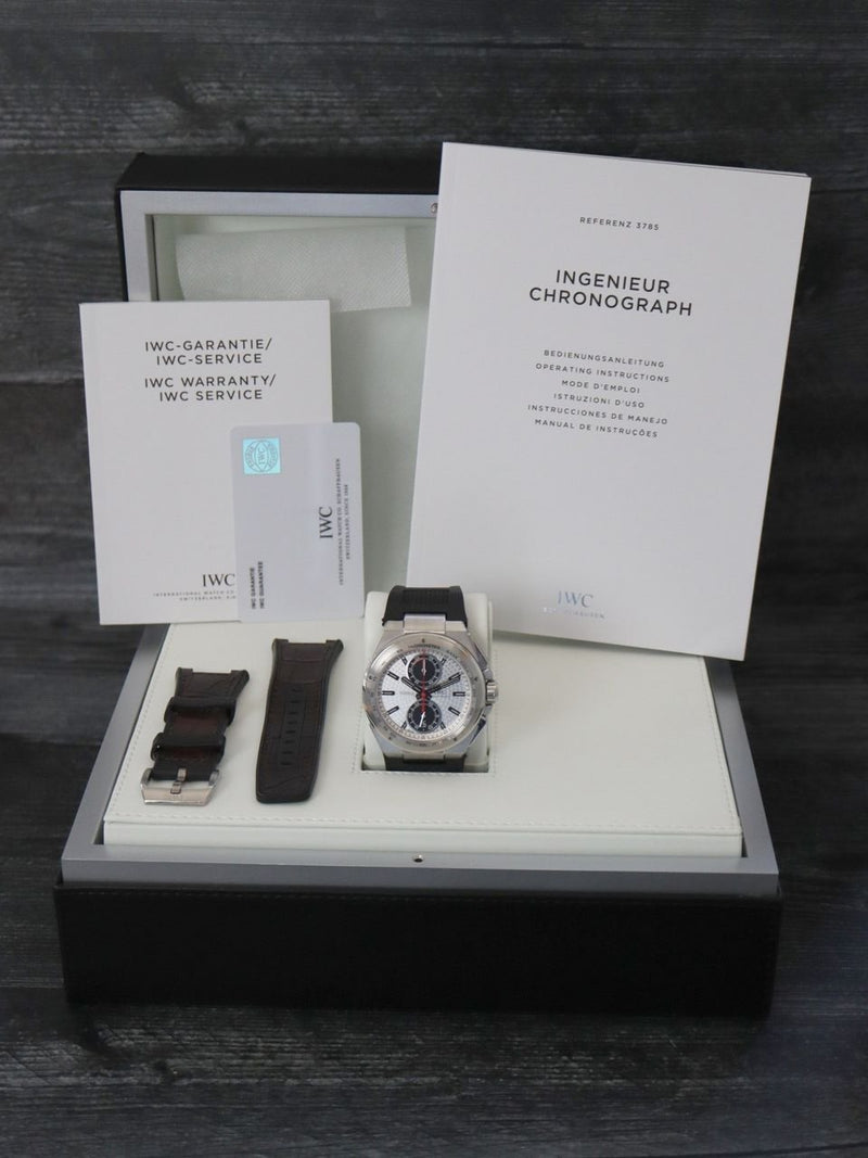 40169: IWC Ingenieur Chronograph, IW378505. Box and 2015 Card