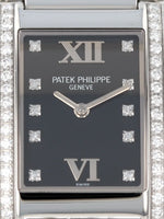 (Sold) 41170: Patek Philippe Stainless Steel Lady 24, Quartz, Ref. 4910/10A