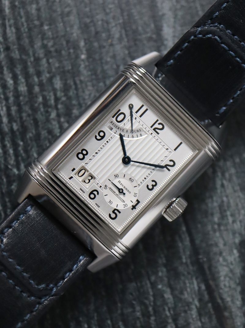 40820: Jaeger LeCoultre Reverso Grande Date 8 Days, Ref. Q3008420. Box and Booklets