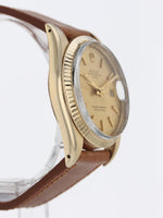 40306: Rolex 14k Yellow Gold Date, 15037, Circa 1986