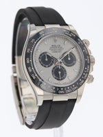 40882: Rolex 18k White Gold Daytona, "Ghost" Ref. 116519LN, Box and 2022 Card