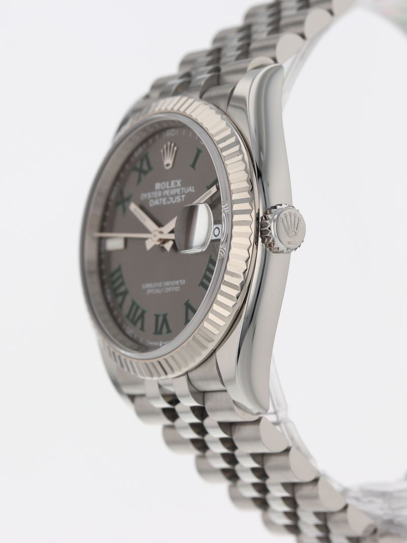 40331: Rolex Datejust 36, "Wimbledon" Dial, Ref. 126234, 2023 Full Set