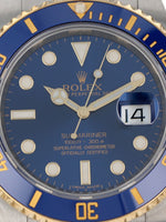 41178: Rolex Submariner 40, Ref. 116613LB, 2014 Full Set + 2024 Rolex Service Card