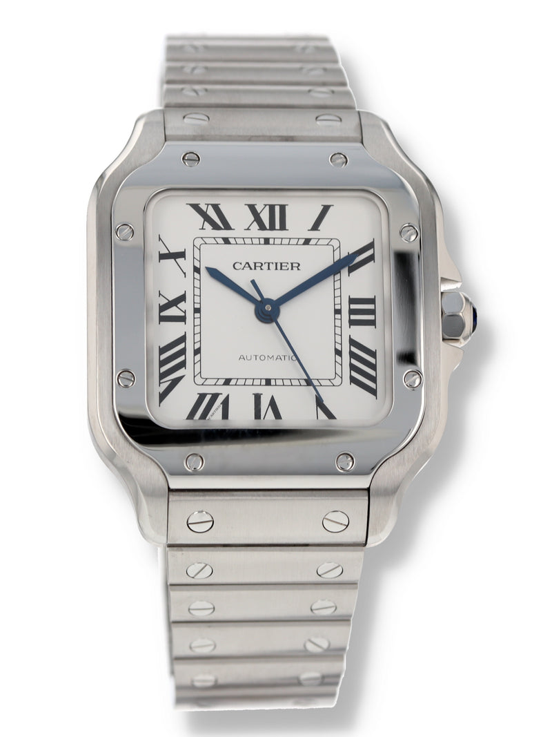 J40461: Cartier Medium Santos, Ref. WSSA0029, 2021 Full Set