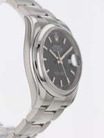 J41036: Rolex Datejust 36, Ref. 116200, 2010 Full Set + 2015 Rolex Service Card