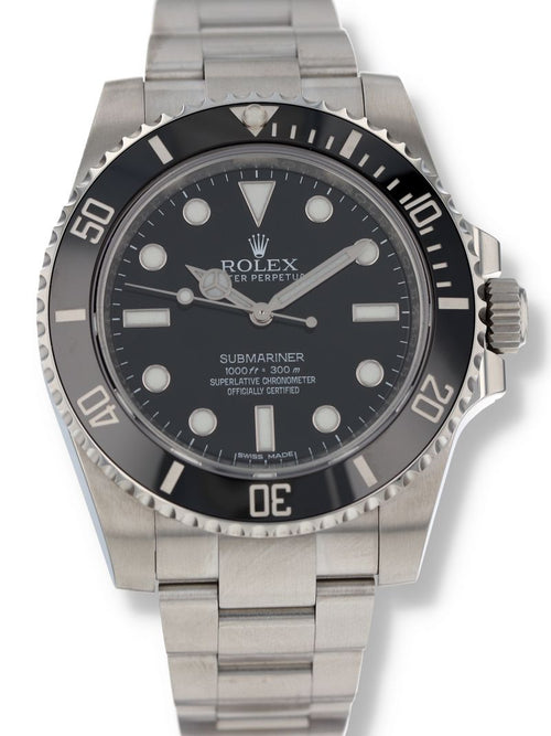 40113: Rolex Submariner "No Date", Ref. 114060, Box and 2017 Card