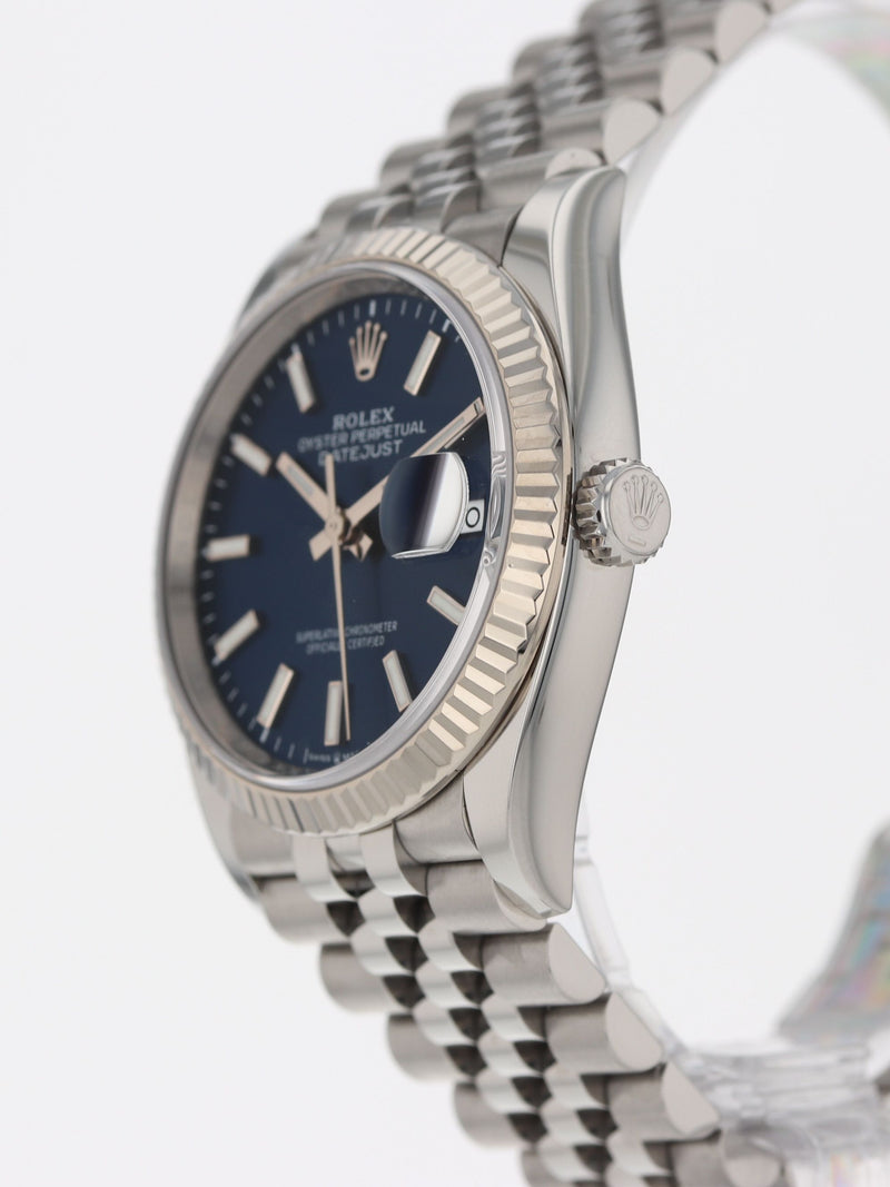 41050: Rolex Datejust 36, Ref. 126234, Full Set 2021 + 2025 CPO Card