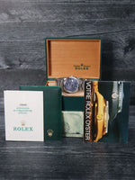 41023: Rolex Date 34mm, Ref. 15000, Box and Papers 1988