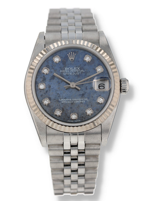 M40398: Rolex Ladies Mid-Size Datejust 31, Ref. 78274 Sodalite Diamond Dial, Circa 1999