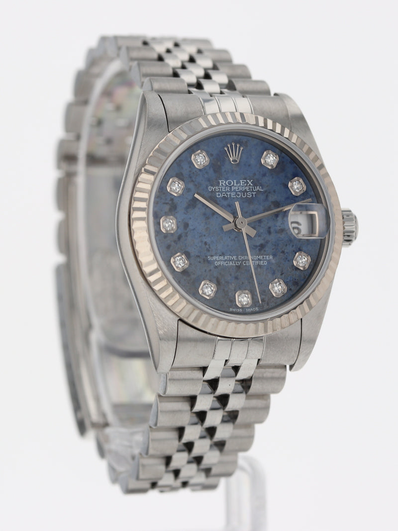 M40398: Rolex Ladies Mid-Size Datejust 31, Ref. 78274 Sodalite Diamond Dial, Circa 1999