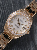 M40786: Rolex 18k Yellow Gold Datejust Pearlmaster 34, Ref. 81298, 2018 Full Set