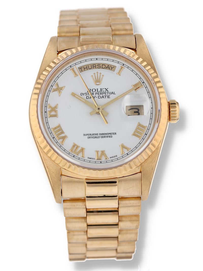 40143: Rolex 18k President, Ref. 18038, Circa 1988