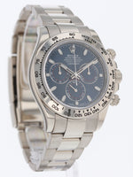 41155:Rolex 18k White Gold Daytona, Ref. 116509, Box and 2017 Card