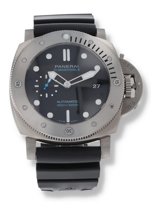 41249: Panerai Luminor Submersible 1950, Titanium, PAM01305, 2022 Full Set