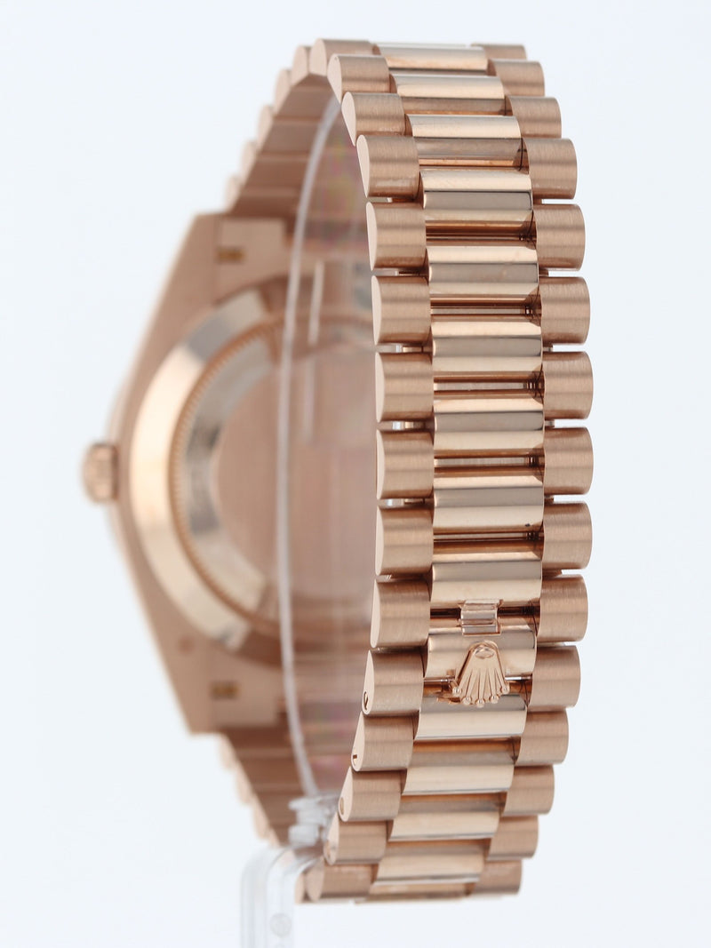 M41220: Rolex 18k Rose Gold Day-Date 40, Ref. 228345RBR, 2022 Full Set