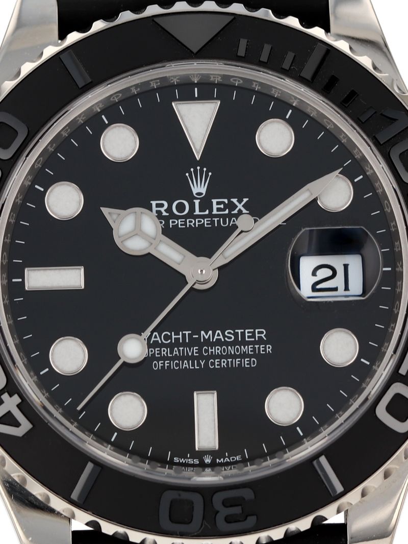 40872: Rolex 18k White Gold Yacht-Master 42, Ref. 226659, 2023 Full Set