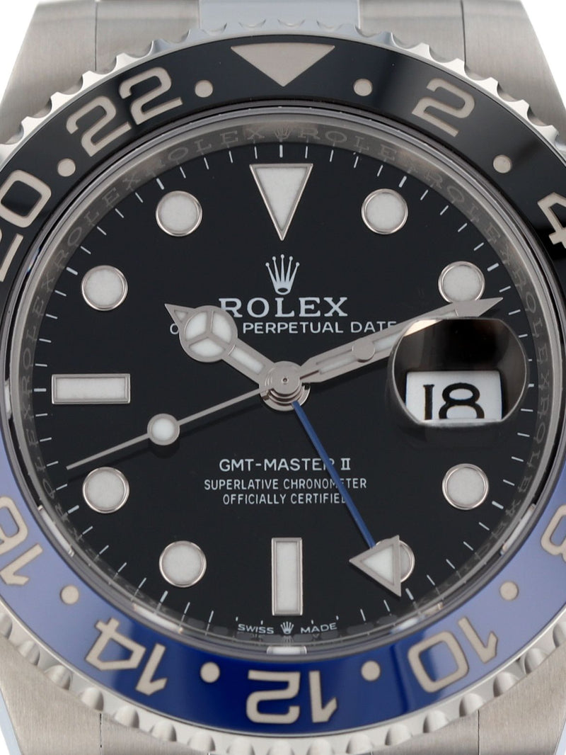(T) 40933: Rolex GMT-Master II "Batman", Ref. 126710BLNR, Box and 2024 Card