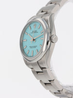 41180: Rolex Ladies Oyster Perpetual 31, Ref. 277200, Turquoise Dial, 2022 Full Set