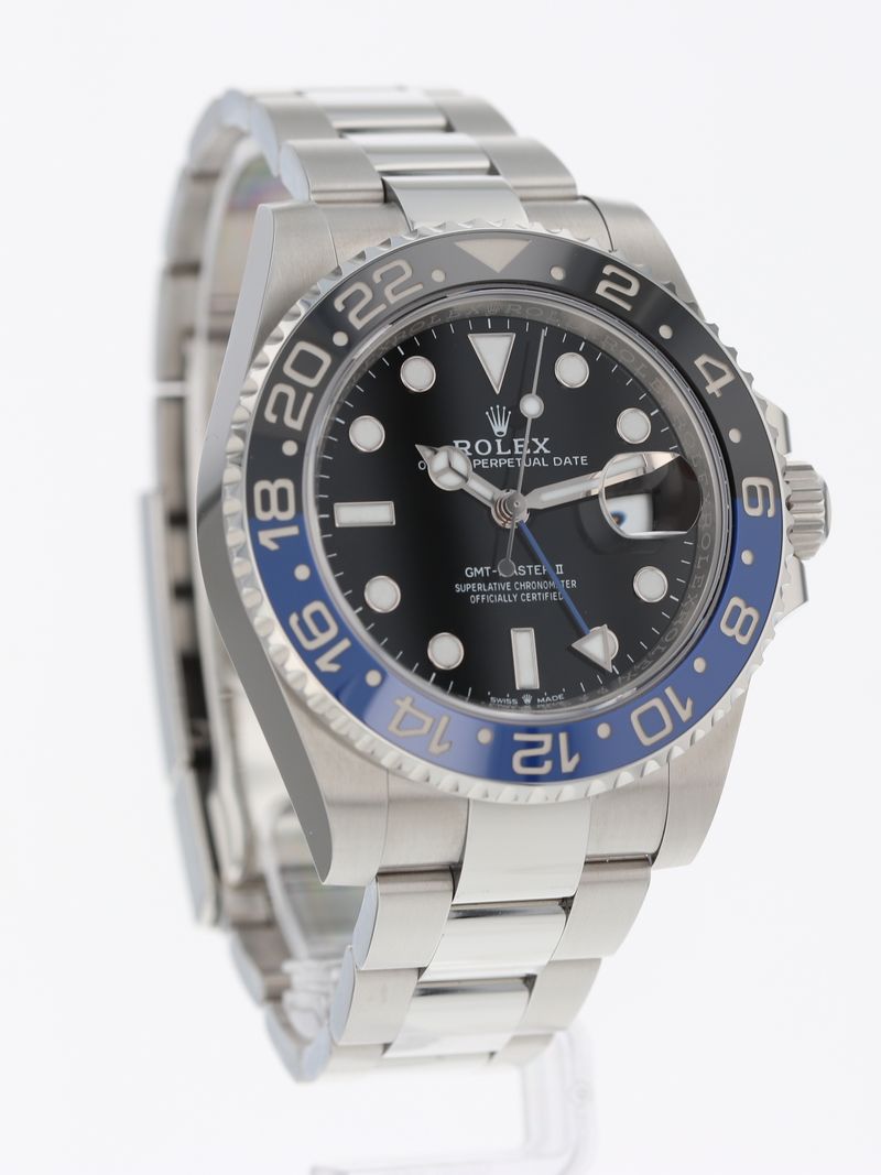 (T) 40933: Rolex GMT-Master II "Batman", Ref. 126710BLNR, Box and 2024 Card