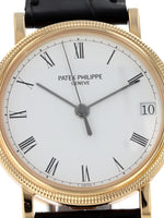 40191: Patek Philippe 18k Yellow Gold Calatrava, Automatic, Ref. 3802J, Patek Box