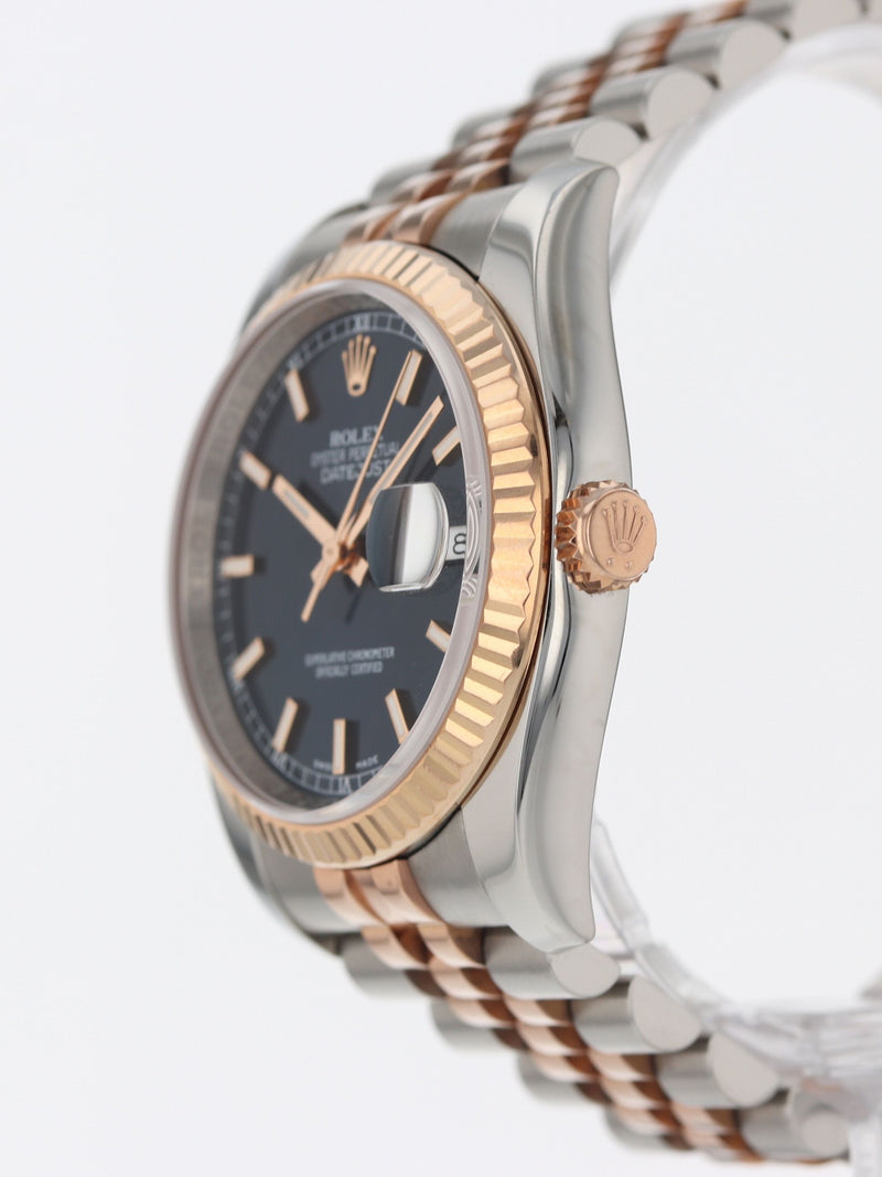 41225: Rolex Datejust 36, Ref. 116231, Rolex Box and 2011 Card, 2025 Service Card