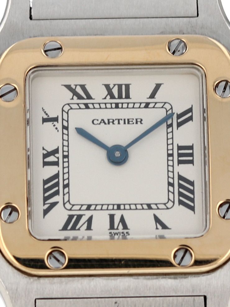 40908: Cartier Ladies Small Santos Galbee, Quartz, Ref. W20012C4, Cartier Papers