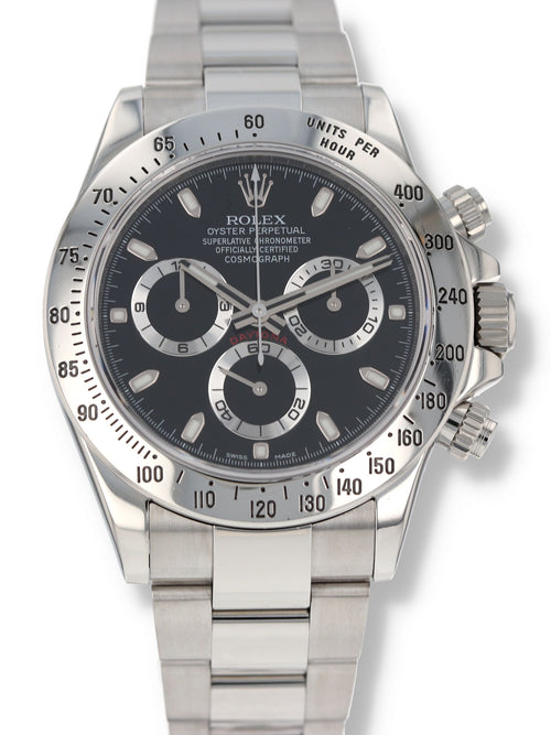 41136: Rolex Daytona, Ref. 116520, Circa 2010. Rolex Box and 2021 Service Card