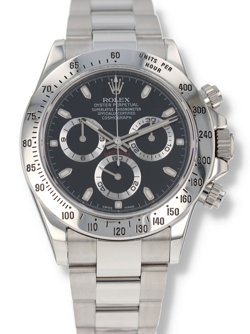 41136: Rolex Daytona, Ref. 116520, Circa 2010. Rolex Box and 2021 Service Card