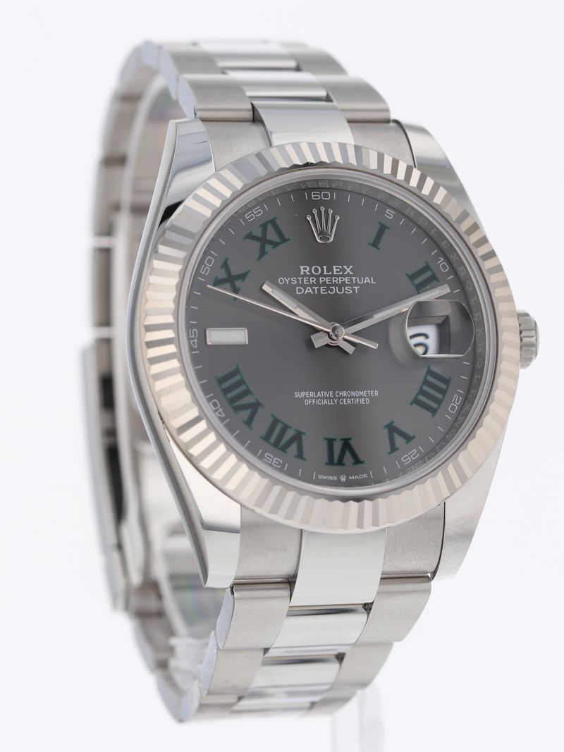 40166: Rolex Datejust 41 "Wimbledon", Ref. 126334, 2019 Full Set