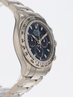 41155:Rolex 18k White Gold Daytona, Ref. 116509, Box and 2017 Card
