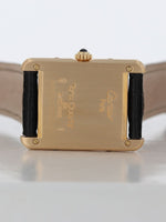 41128: Cartier 18k Small Tank Louis, Quartz, Ref. 86601