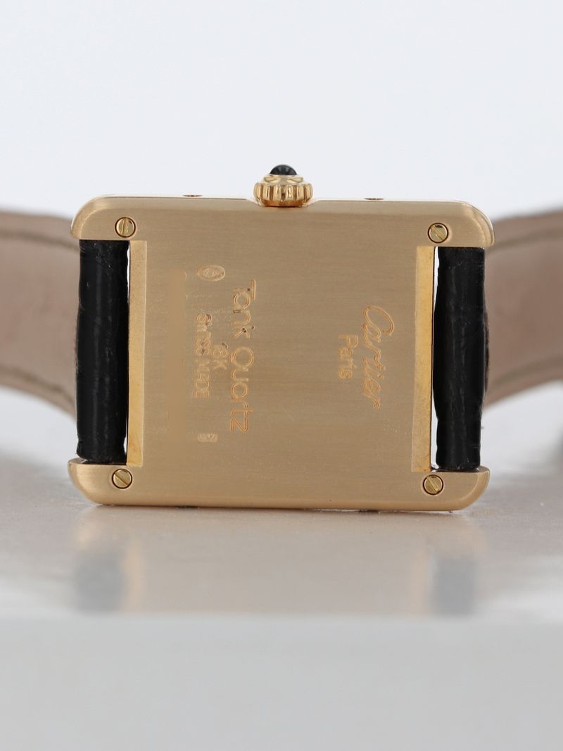 41128: Cartier 18k Small Tank Louis, Quartz, Ref. 86601