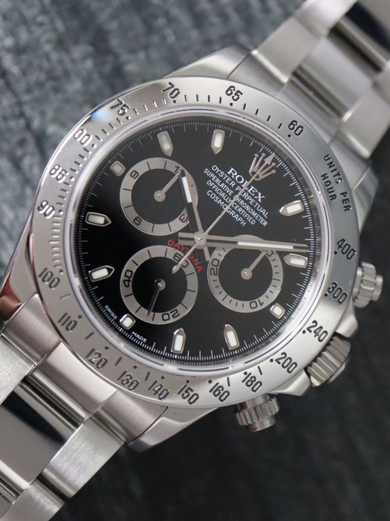 41136: Rolex Daytona, Ref. 116520, Circa 2010. Rolex Box and 2021 Service Card