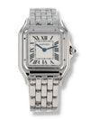 J41080: Cartier Stainless Steel Medium Panther, WSPN0007, Box and Card