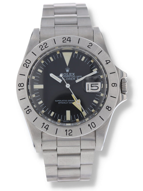 41291: Rolex Vintage Explorer II "Steve McQueen", Ref. 1655, 1984 Rolex Papers, 2025 CPO Card