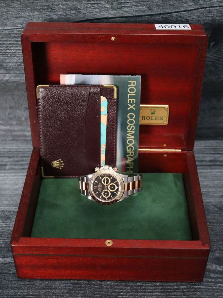(RESERVED) 40916: Rolex Zenith Daytona, Ref. 16523, Circa 1995. Rolex Box