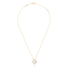 38389: Van Cleef & Arpels Vintage 18k Yellow Gold Mother of Pearl Alhambra Necklace