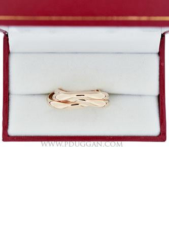 18k Rose Gold Trinity Ring Size 10.5